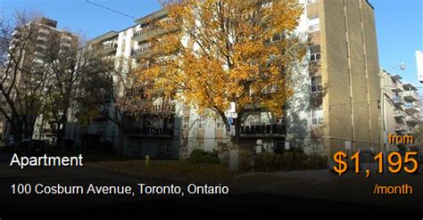 100 cosburn ave|100 Cosburn Ave. Apartments for Rent near Danforth.